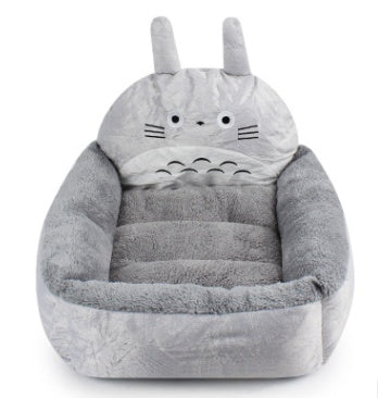 Cozy Cartoon Pet Bed